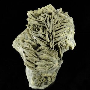 C'est un ensemble de crêtes de baryte et de fluorite recouvertes de pyrite, c'est une pièce de Chaillac pour collectionneur de minéraux.