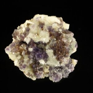 C'est un ensemble de cubes de fluorite de Berbes, dans les Asturies, ils sont violet, c'est une pièce pour collectionneur de minéraux.