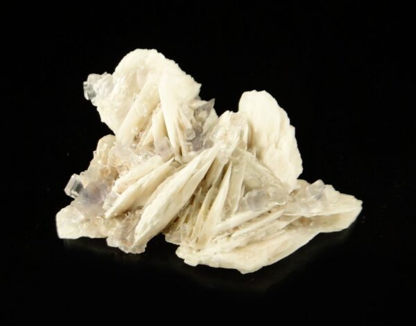Ce sont des ailes de barytes recouverte par des cubes de fluorite, la pièce vient de Berbes, dans les Asturies, c'est une pièce pour collectionneurde minéraux.