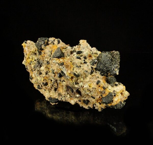 Ce sont des cristaux d'augite du Cantal, une pièce pour collectionneur de minéraux.