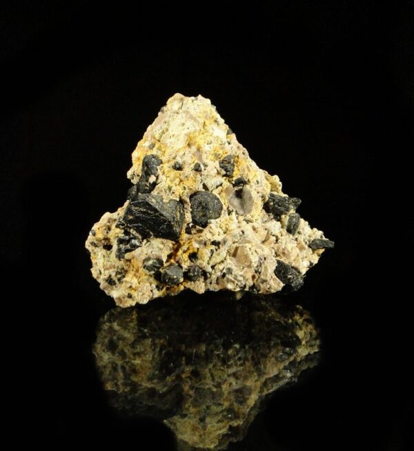 Ce sont des cristaux d'augite du Cantal, une pièce pour collectionneur de minéraux.